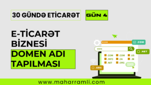 E-ticarət biznesində domen adı almaq